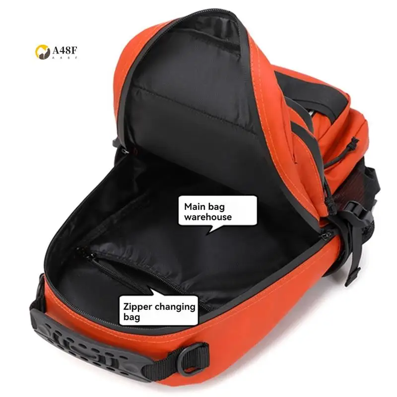 

A48F-Fishing Lure Bag Backpack Rod Outdoor Man Multi-Functional Camping Sports Mountaineering Waterproof Portable Storage Bag