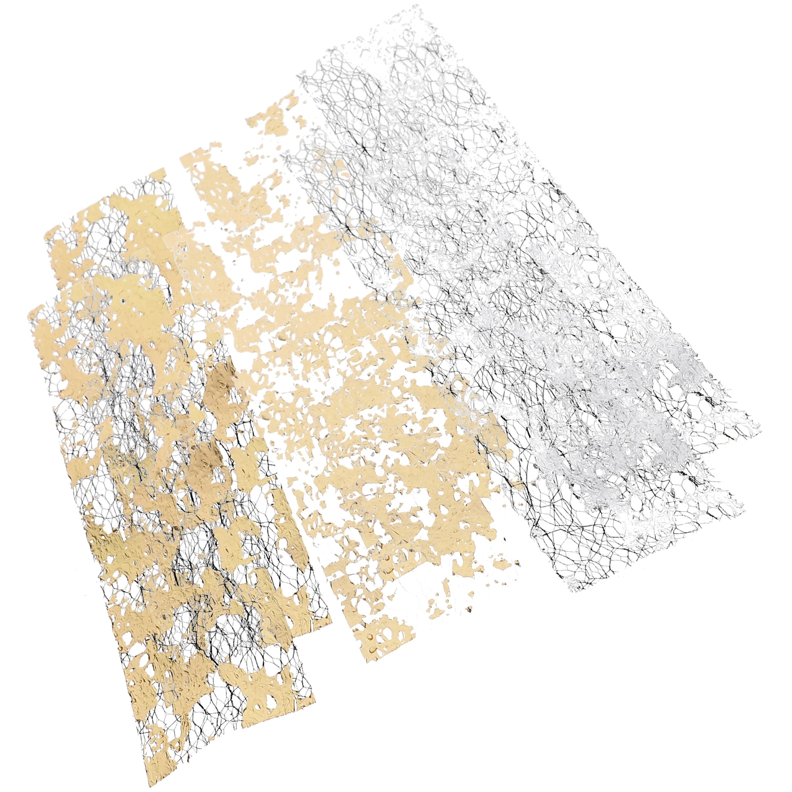 

6pcs Golden Premium Manicure Decor Glitter Stickers Imitation Gold Foil Flakes Charms Art Decor Nail Salon Supplies Nail