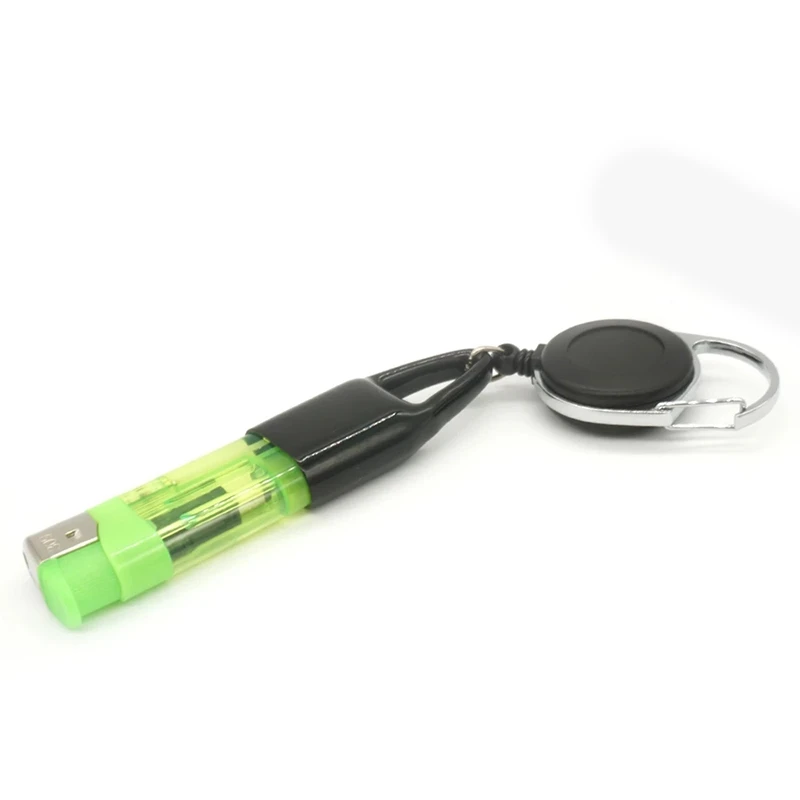 10Pcs Silicone Lighter Holder Sleeve Clip Lighter Protective Cover Smoking Accessories with Retractable Keychain