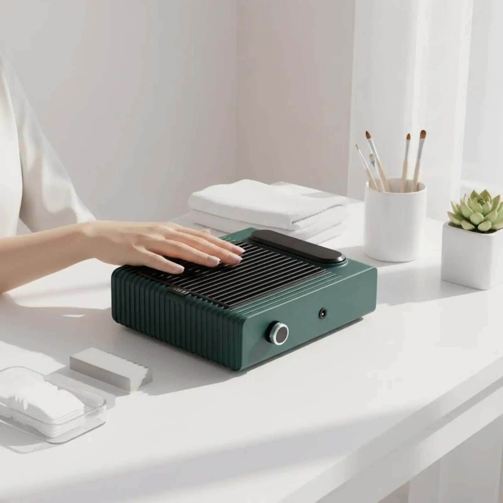 abs-plastic-nail-dust-collector-with-heat-dissipation-vents-for-long-lasting-manicure-polishing-sessions