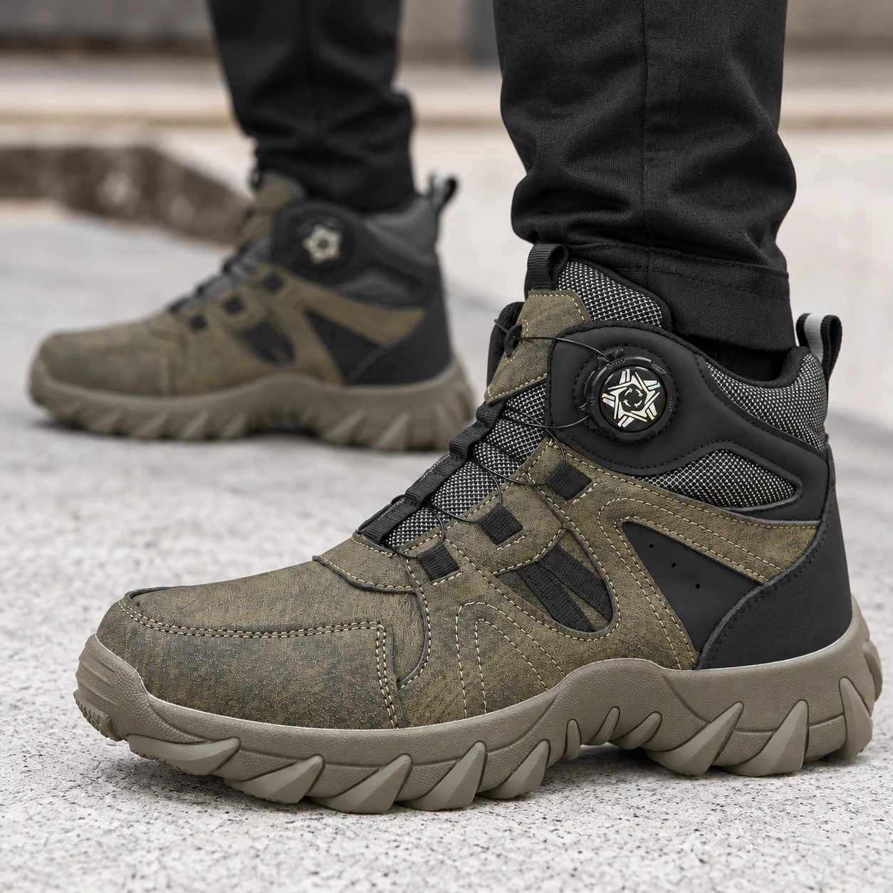 Halloween-Sicherheitsschuhe für Männer und Frauen, Sneaker, Herren-Arbeitsschuhe mit Stahlkappe, Stichfeste Arbeitsschuhe, Leichte und Weiche Outdoor-Stiefel – Detail 7
