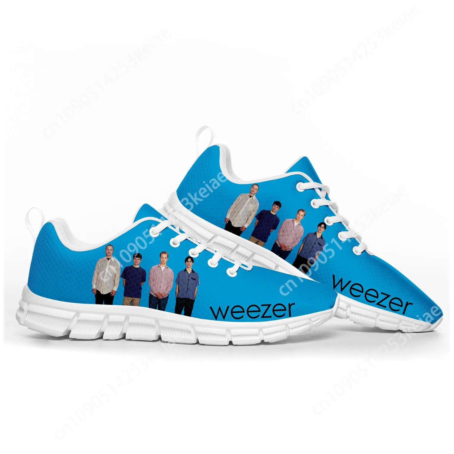 Weezer Pop Rock Band Like Sports Shoes Mens Womens Teenager Kids Children Sneakers Casual Custom High Quality Couple Shoes White