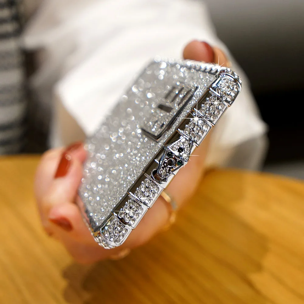 

P40 Pro Bling Rhinestone Glitter Crystal Dimond Bumper Case For Huawei P40 Pro Case Metal Cover