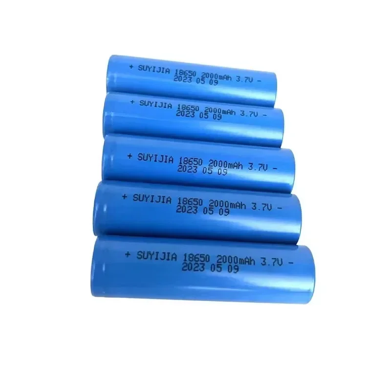 18650 2000mah  Rechargeable Battery with Charger 3.7V Li-ion Batteries for Electric Pointer Doorbell Flashlight Lithium Battery