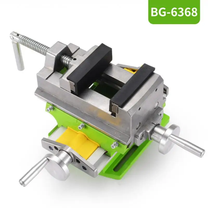 Precision Cross Flat-Nose Pliers Bench Drill Special Bench Vise, Milling Machine Bidirectional Movable Workbench Fixture