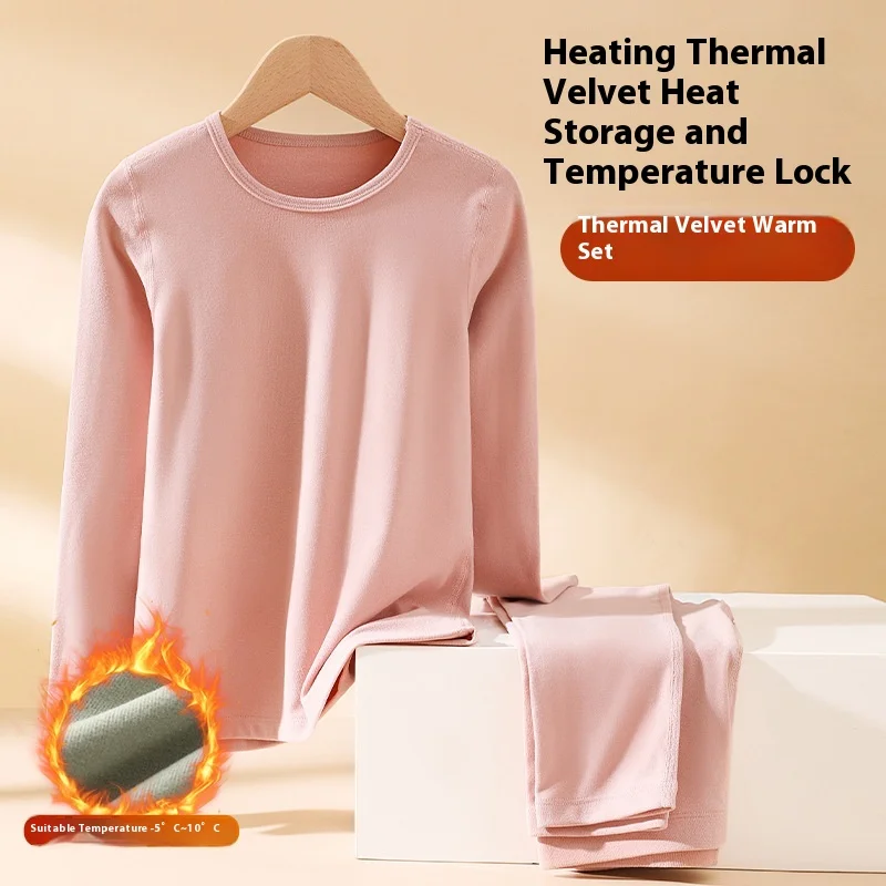 Pajamas for Boys Girls Soft Seamless Thermal Wear Kids Thermal Underwear Set Winter Warm Base Layer Perfect Sleepwear (Age 3-15)