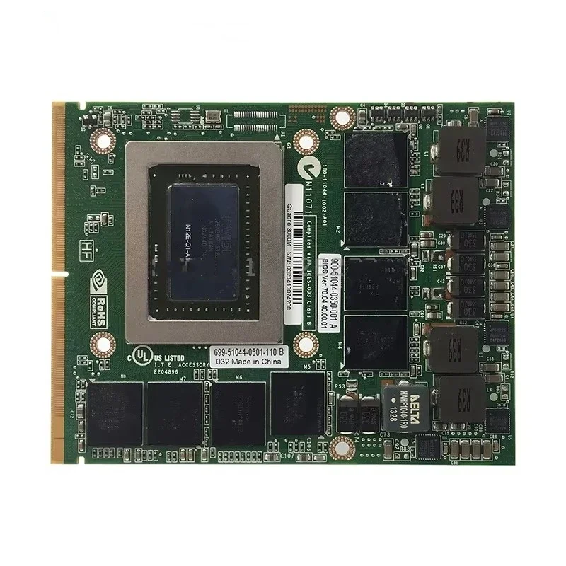 Suitable for HP 8770W 8760W graphics card, suitable for M6600 M6700 M6800 Q3000M mxm graphics card GPU 2G