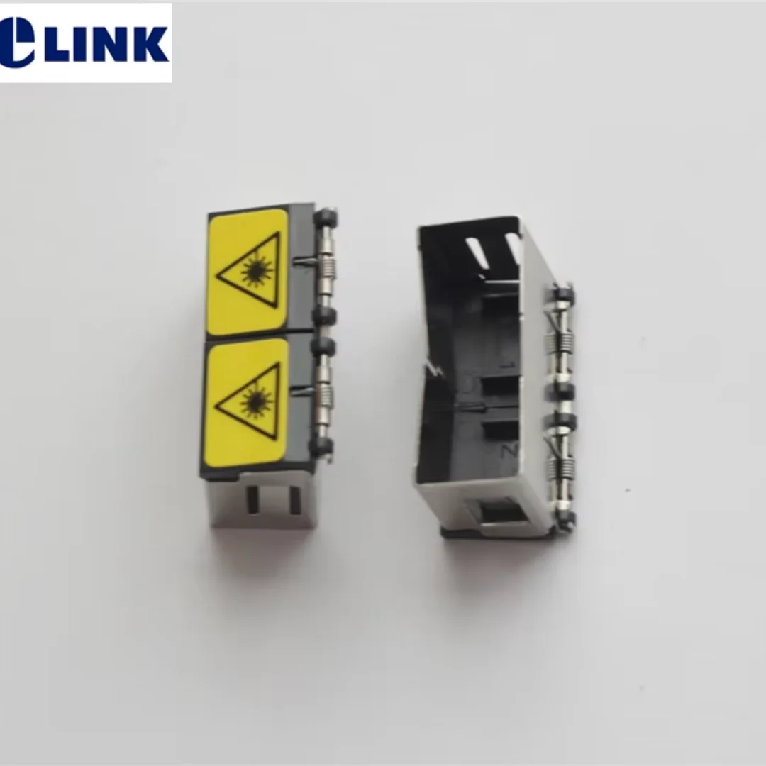 

Metal shutter SC dust cap for SC DX LC QUAD fiber adapter cover for ftth optical coupler DX SC LC quad connector ELINK 100pcs