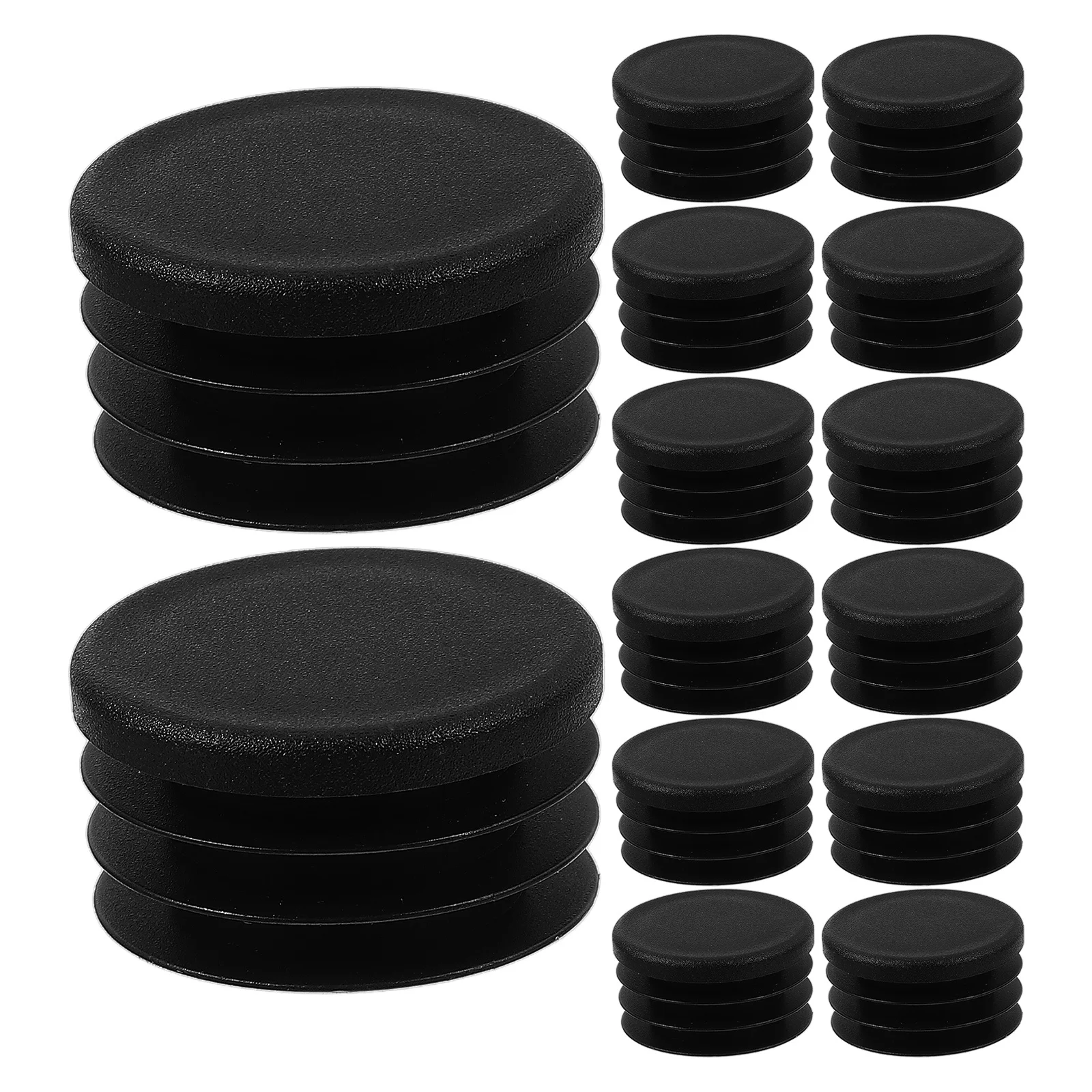 100 قطعة الأثاث المستديرة الساق المقابس قوي ارتداء مقاومة الجدول أنبوب نهاية قبعات كرسي حماة عازل للصوت مقاومة للخدش #6