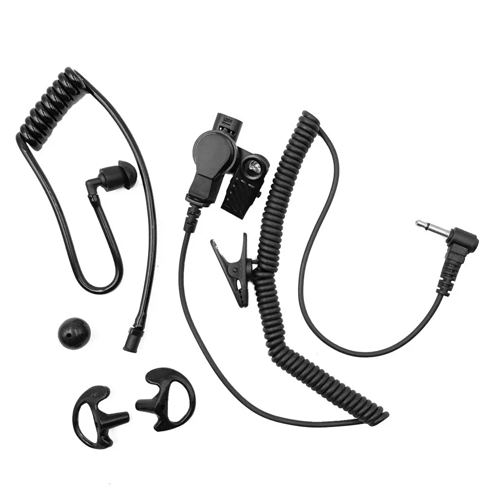 3.5mm Earphone Accessory Flexible 3.5mm Acoustic Tube Headset Two-Way Radio Earpiece Strong Acoustic Tube Earbud For Large Team