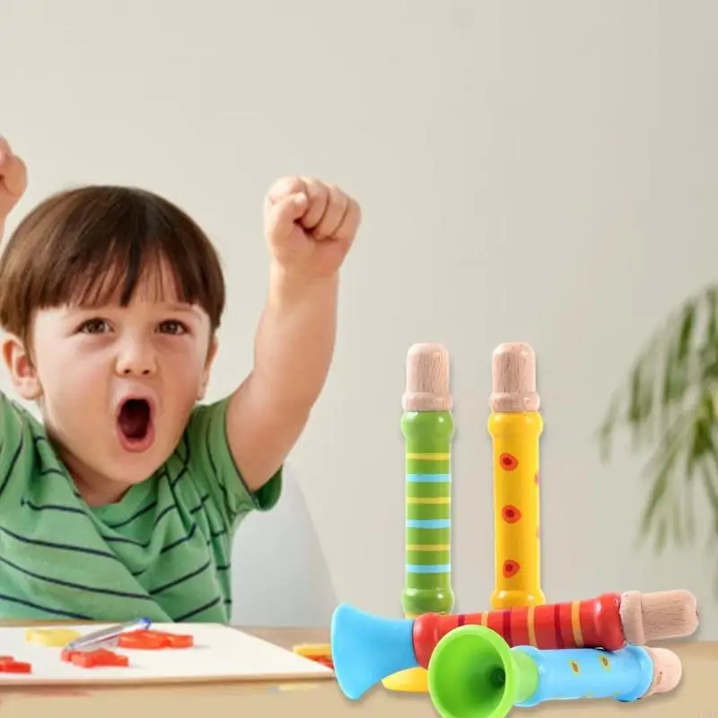 Giocattolo flauto fischio in legno per bambini apprendimento musicale strumento per prima infanzia L8RB