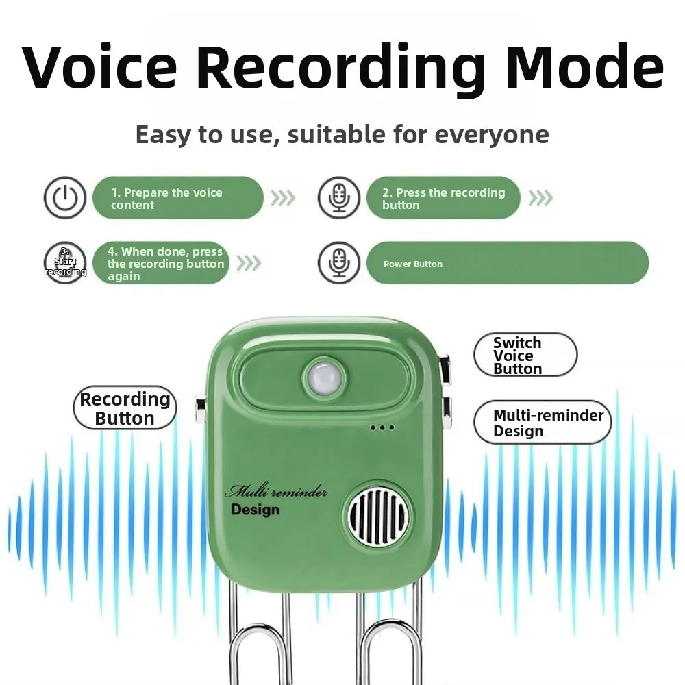 منع انسى المفاتيح الصوت الذكي تذكير الاستشعار التلقائي مستشعر الأشعة تحت الحمراء تسجيل ذكي تذكير مع هوك #4