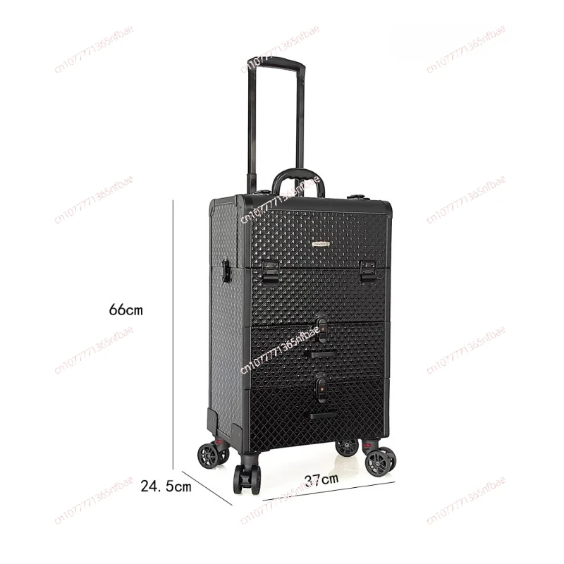 Special Trolley Cosmetic Case for Makeup Artist Professional Follow-up Artist Nail Art Case Going Out Beauty Luggage