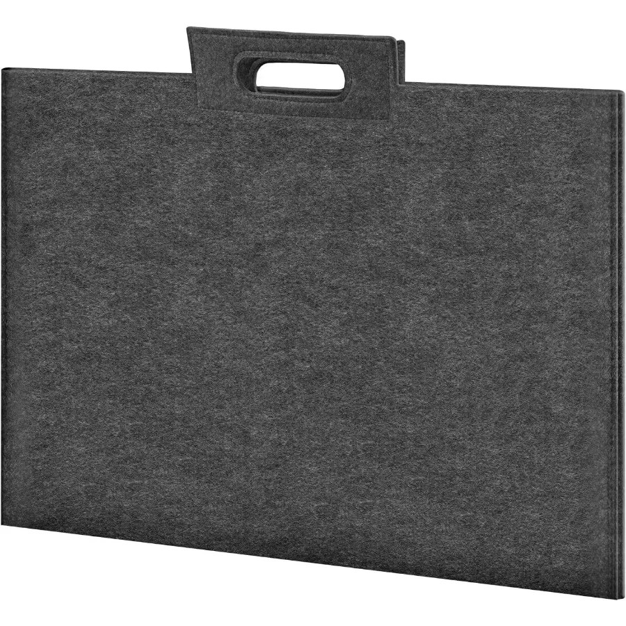 ZKOO Felt Art Portfolio Bag Large Art Portfolio with Handles Sturdy Artist Storage Bag for Artwork Poster Sketching and Drawing