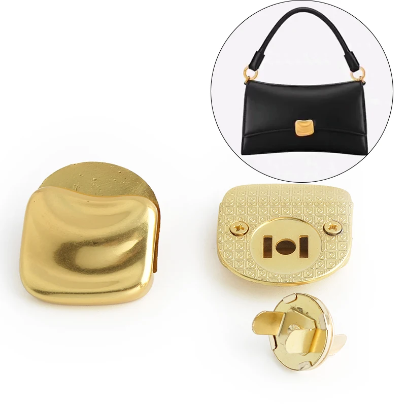 2-10Sets K Gold Bag Clasps Button Metal Magnetic Button Locks For DIY Bags Handbag Purse Wallet Craft Hardware Parts Accessories