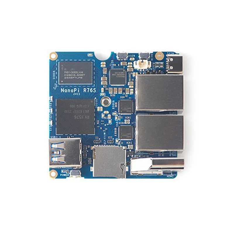 

Y45A-For Nanopi R76S Development Board RK3576 Processor Dual 2.5G Ethernet Port 4GB RAM 32GB EMMC -Compatible Output