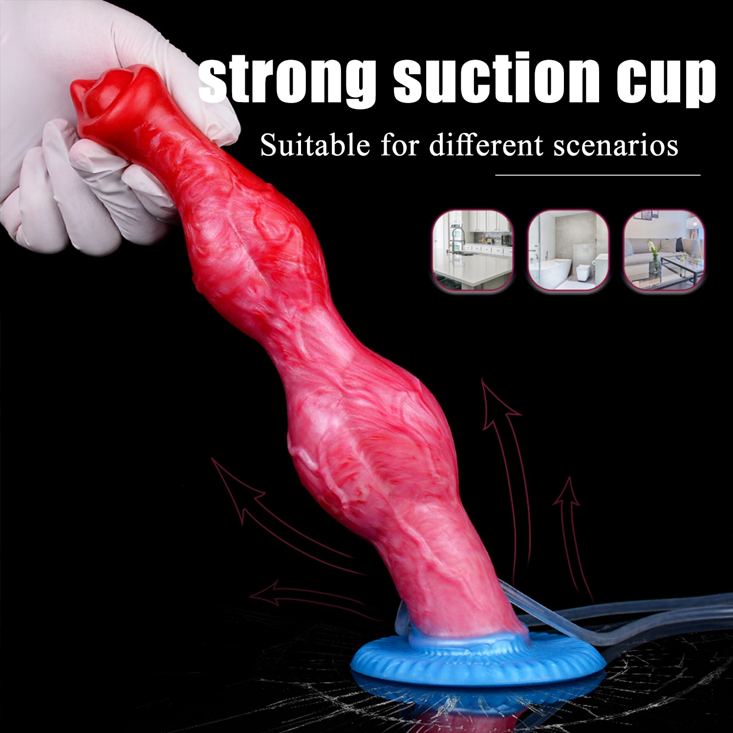 NNSX-Gode en silicone avec nœud de loup pour adulte, jouet sexuel éducatif avec ventouse, UNIS isseur éjaculant anal, monstre SLaura iting, chien, 6 styles