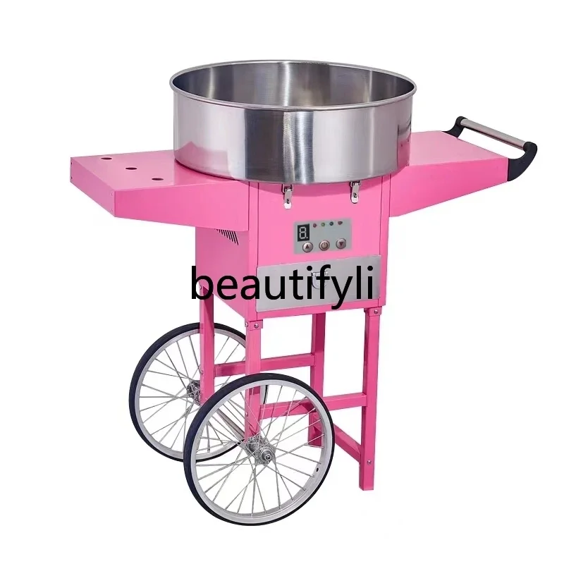 

Commercial cart marshmallow machine, fully automatic marshmallow machine, new electric marshmallow machine stall