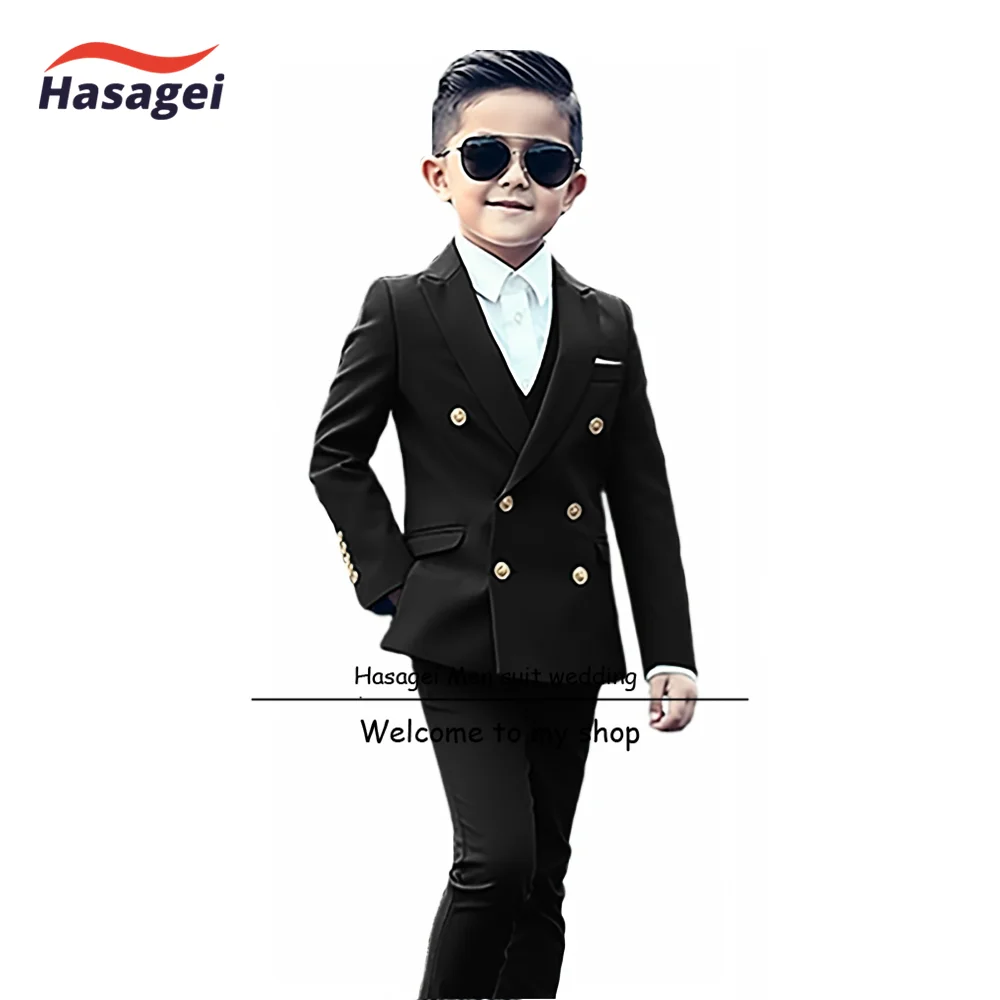 Formelle Kinder Sommer anzüge 2 Stück Hochzeit Smoking Jacke Hosen Jungen Party Smoking Teen Bühne Outfit