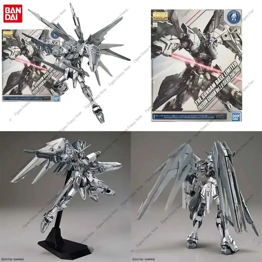 

Специальное предложение: Сборная модель Bandai Gundam MG 1/100 Freedom Ver.2 с серебряным покрытием, аниме-фигурка, игрушка-конструктор Gunpla
