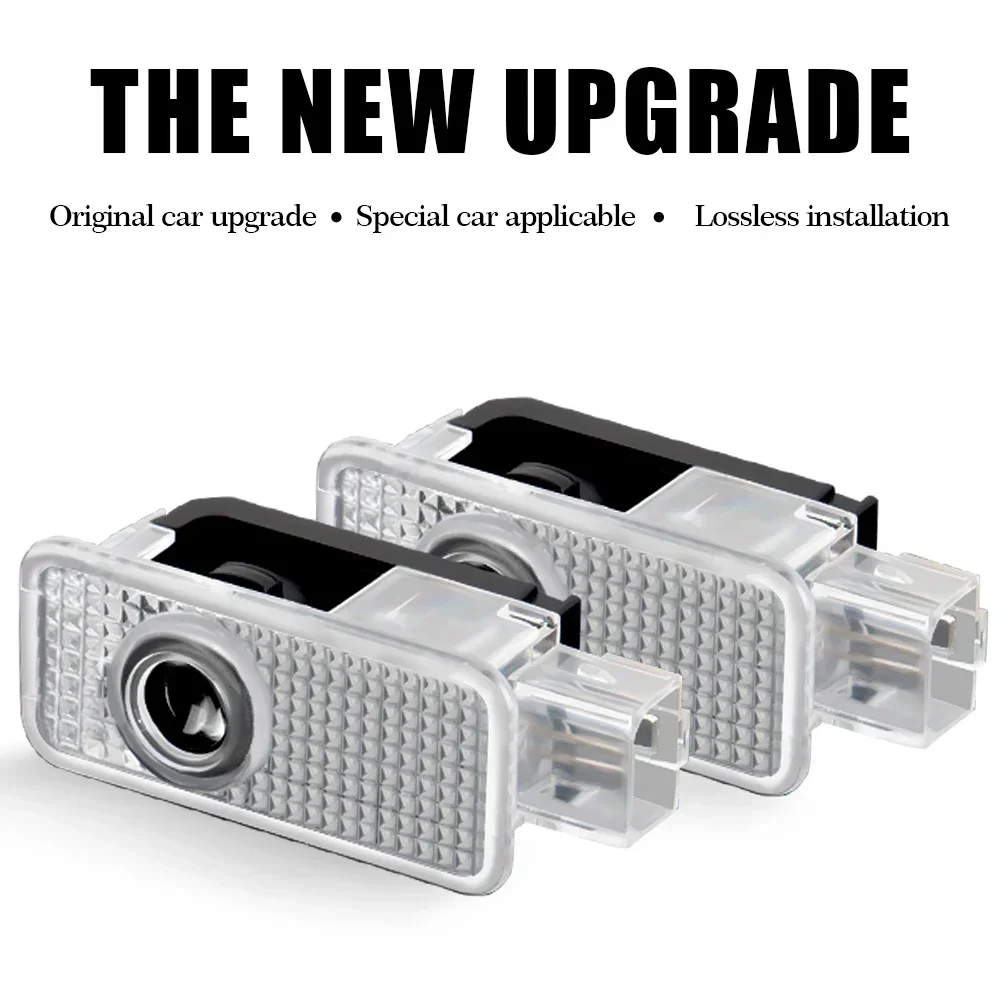 

2Pcs Led lights Welcome Light Projector Shadow Ghost Lamp For AUDI S line S3 S4 RS S6 S5 S7 S8 quattro Auto Accessories