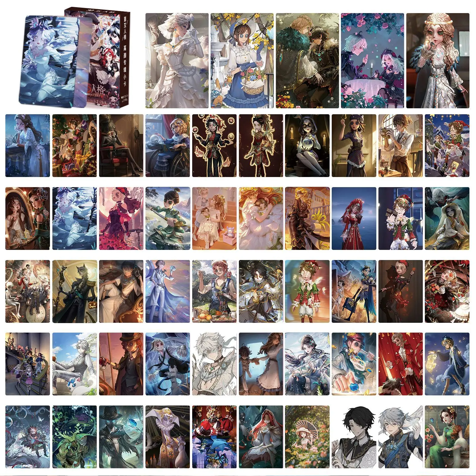 

55pcs NEW Anime Game IdentityV Lomo Cards Postcard HD High-Quality Double Sided Printing Fans Collection Gift