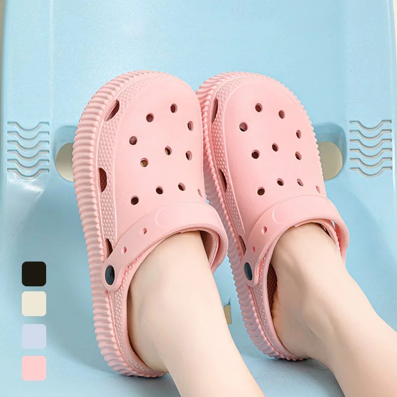 Fashion Sandals Waterproof Slippers Women Shoes Summer Outdoor Slides EVA Soft Sole Garden Shoes Indoor Nursing Clogs Sandals