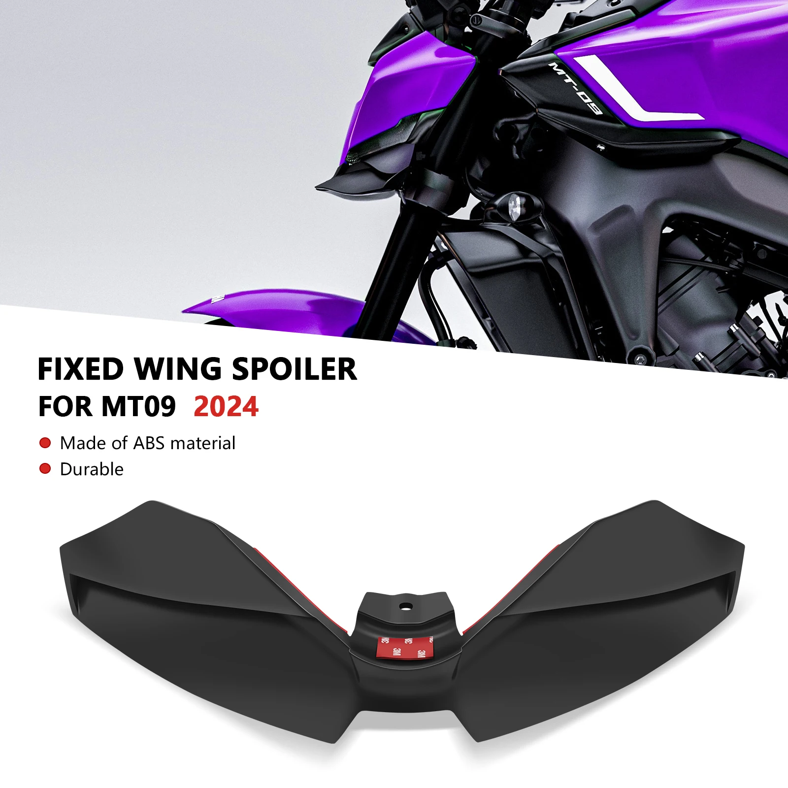 

Для MT-09 2024 MT09 SP 2024 2025 мотоциклетные прижимные передние спойлеры Naked, аэродинамическое крыло, комплект переднего спойлера