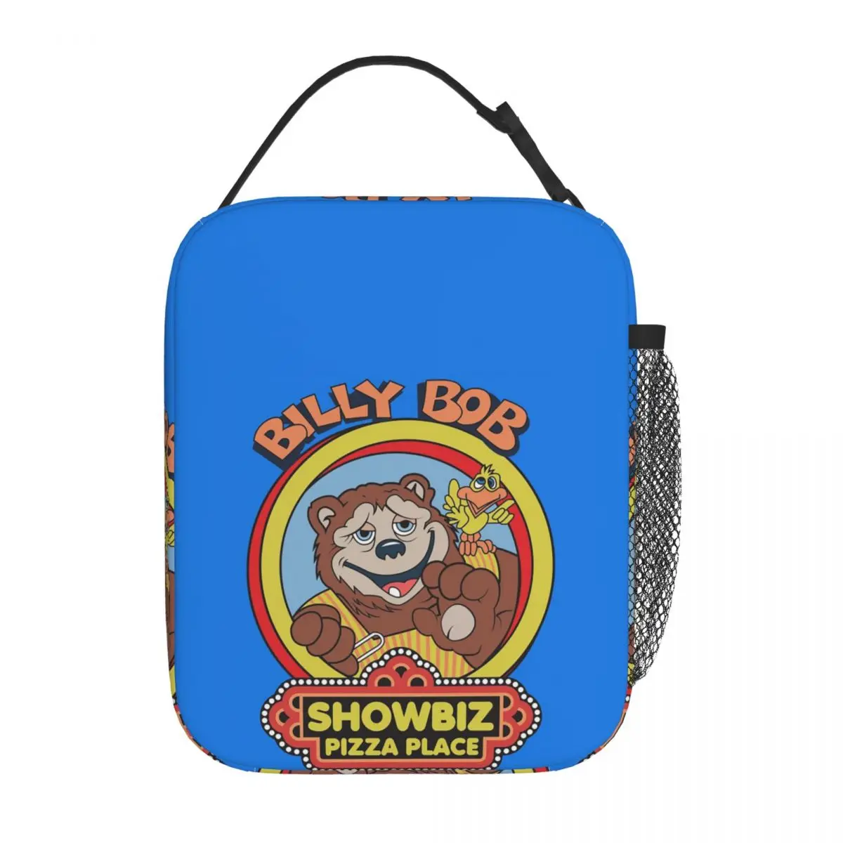 Showbiz Pizza Billy Bob Insulated Lunch Bag for Women Kids Portable Food Boxes Thermal Lunch Box Tote