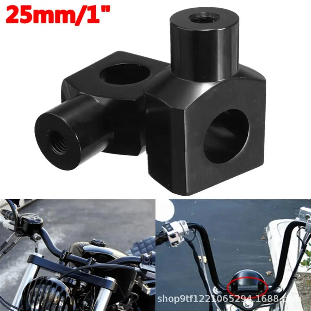 1 Pair Motorcycle Handlebar Riser Clamp Handlebar Column Heighten Block Modified Accessories Universal 25mm