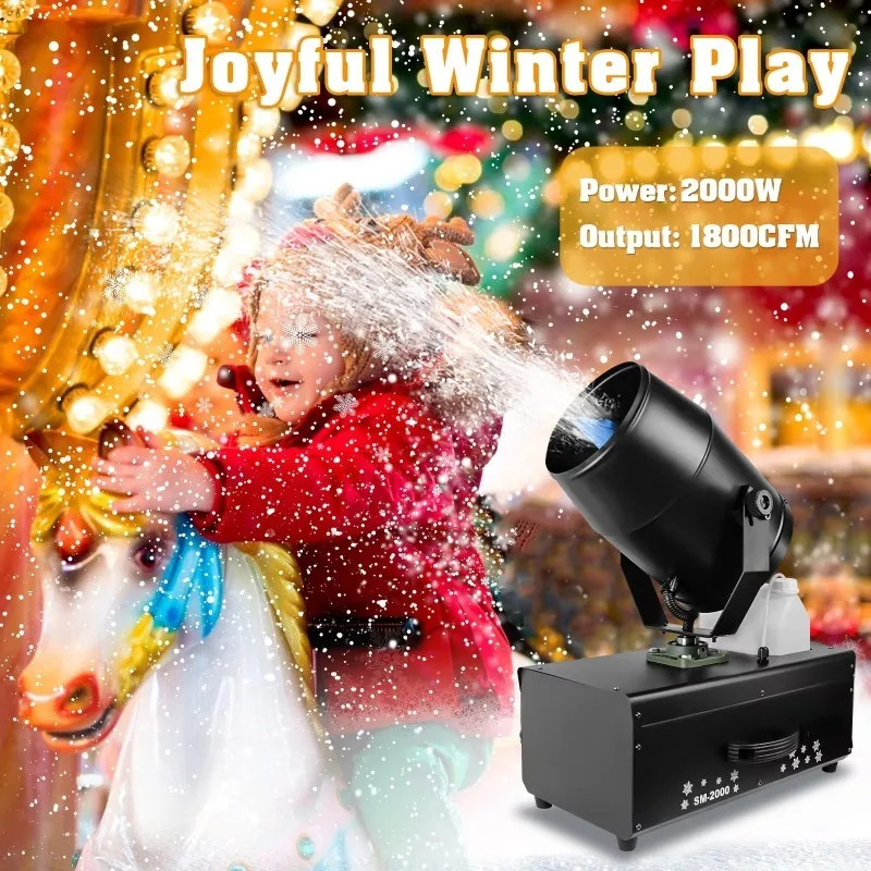 Electric mobile snowflake maker Christmas party remote control rotating Christmas decoration equipment