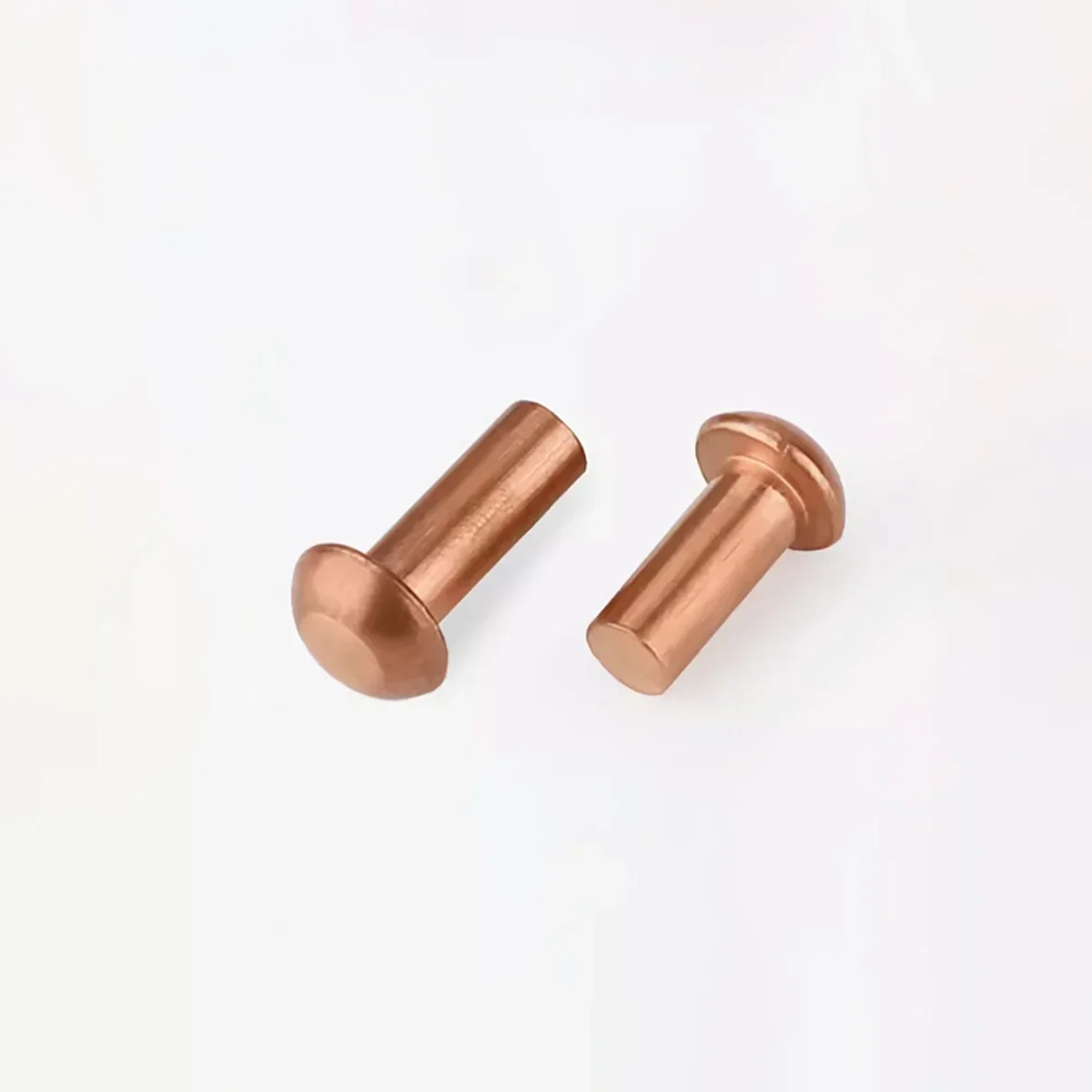 Pure Purple Copper Impact Type Solid Round Head Rivet / Half Round Head Copper Nail M2M3M4M5M6M8