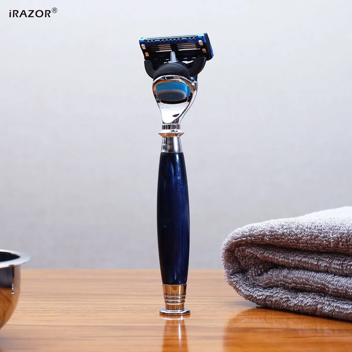 iRAZOR 5-Blade Cartridge Razor for Shaving Men-Professional Reusable Shaver Machine,Smooth Face & Head Grooming Tool