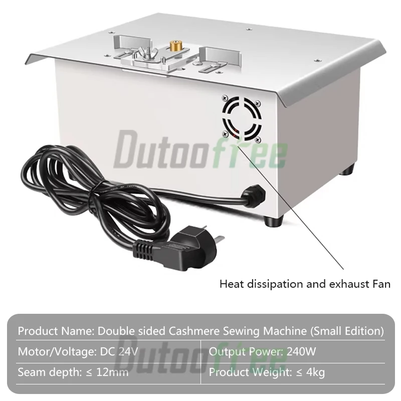 240W Double Sided Cashmere Slitting Machine For Small Household Stores Including Planing Splitting Cutting Opening and Breaking
