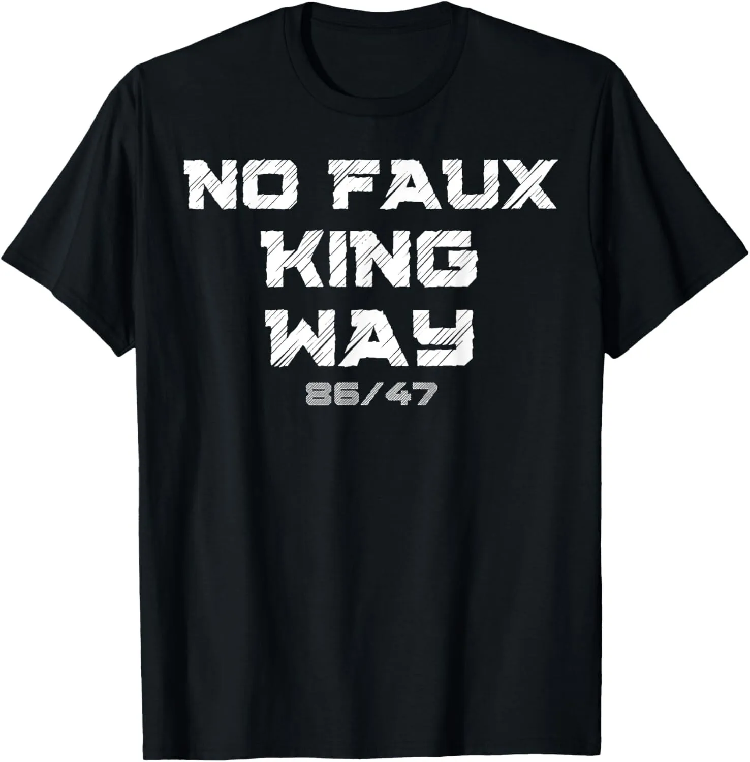 

Забавная футболка унисекс No Faux King Way 86 47, футболка унисекс