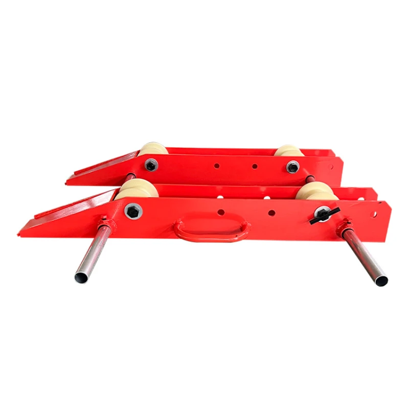 

Cable drum unreeling frames support has capacity for multiple rolls of cable to be paid out at the same time