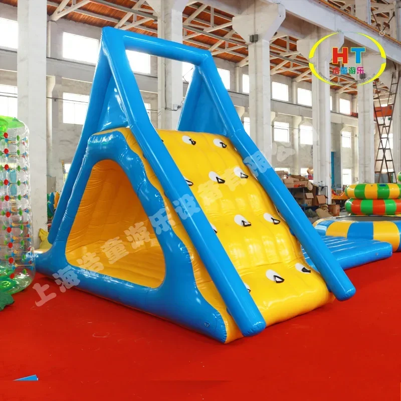 

Популярный в летний мобильный аквапарк, очищение воды, треугольная горка, водяной батут, производитель