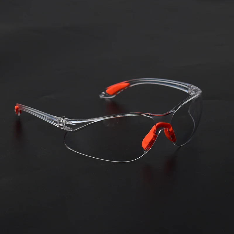 12PCS Lab Work Safety Eye Protective Glasses PC Material Anti Impact Wind Dust Proof Goggles Safety Riding Clear Glasses