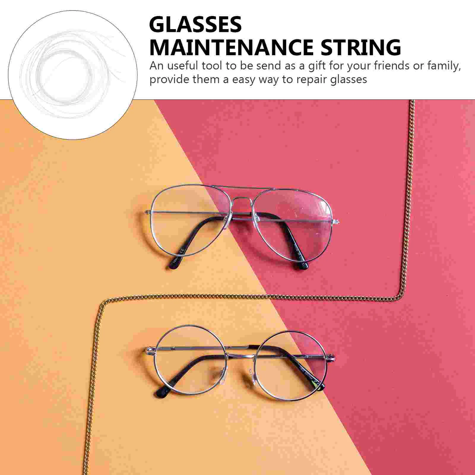 3 Packs Glasses Repair Parts Optical Shop Accessories Half-frame Thread Repairing Supply Frameless Maintenance Tools Plastic