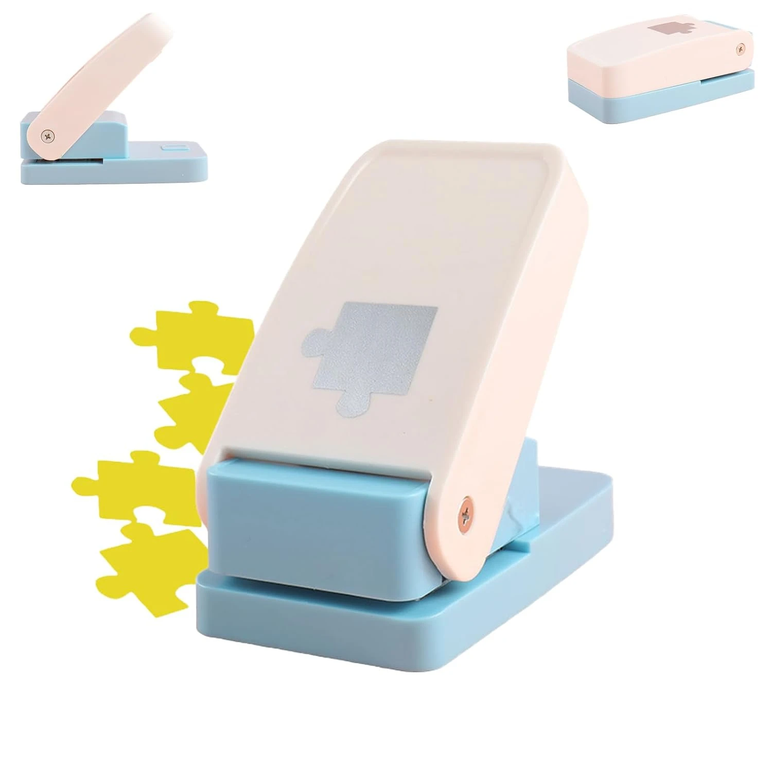 

Unique Precision DIY Jigsaw Puzzle Paper Hole Puncher - Essential Tool for Creative Handmade Albums, Festive Greeting Cards, and
