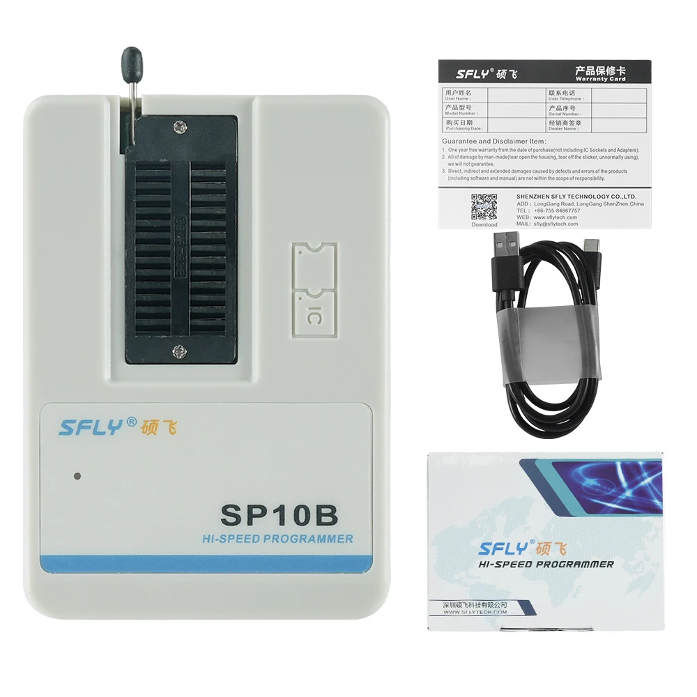 

Newest High-speed SP10A SP10B SP10F Stead of SP8-A/SP8-B/ F Universal USB BIOS Programmer FLASH/EEPROM/SPI support4000+chip new