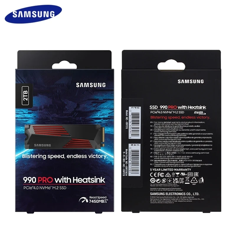 SAMSUNG Original M.2 NVME 990 PRO SSD 1TB 2TB PCIe 4.0 X4 Internal Solid State Hard Drive For PS5 Laptop Desktop computer MLC PC