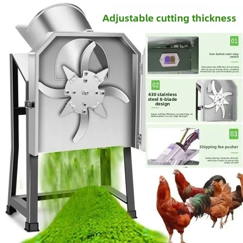 Premium Garden Shredder Electric Grass Crusher Small Crusher Stainless Steel Small Crusher Power Tools Durable