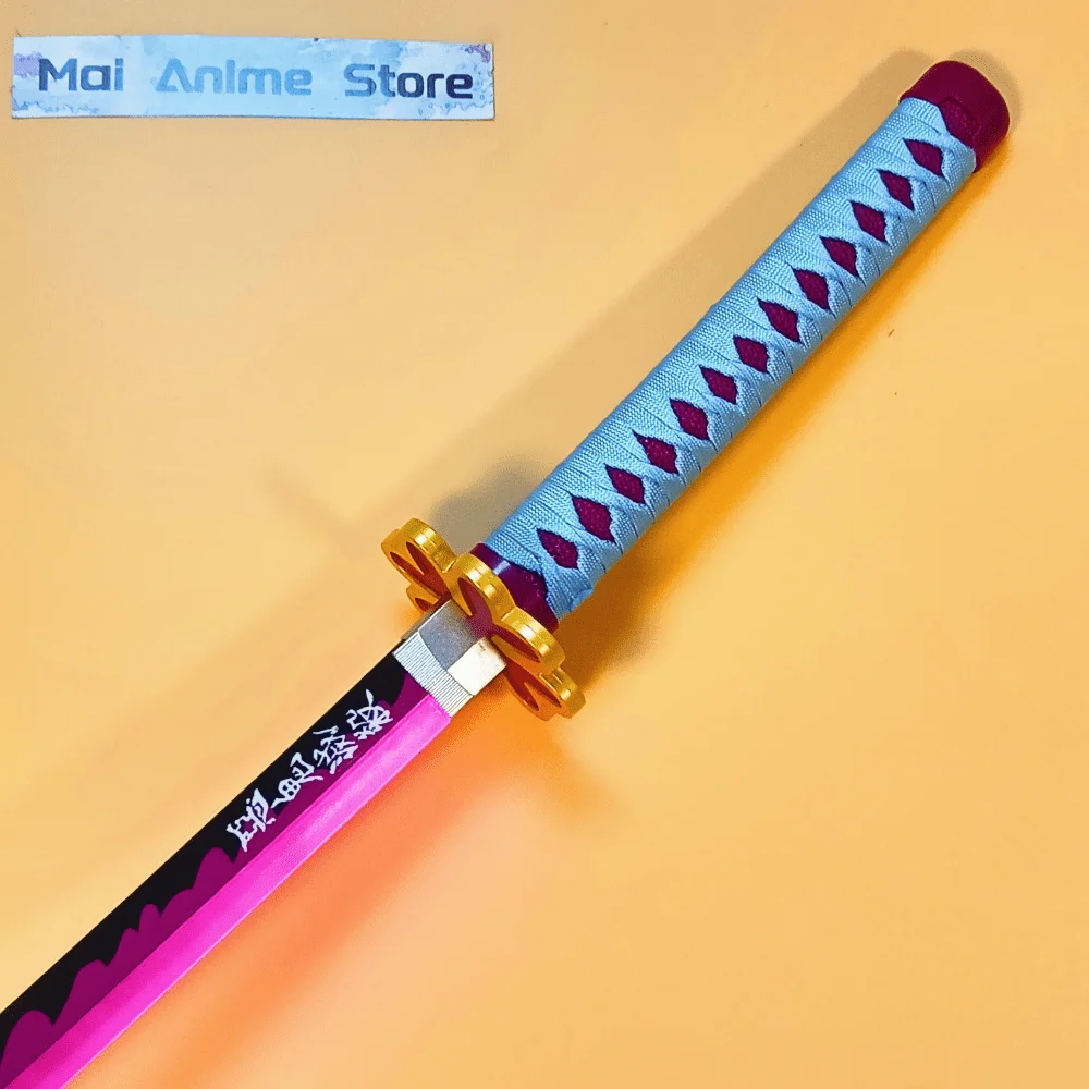 40インチの明るいピンク色の光る刀、実物大の刃、侍の刀、日本の刀、アニメコスプレの小道具、非鋭利な玩具ギフト