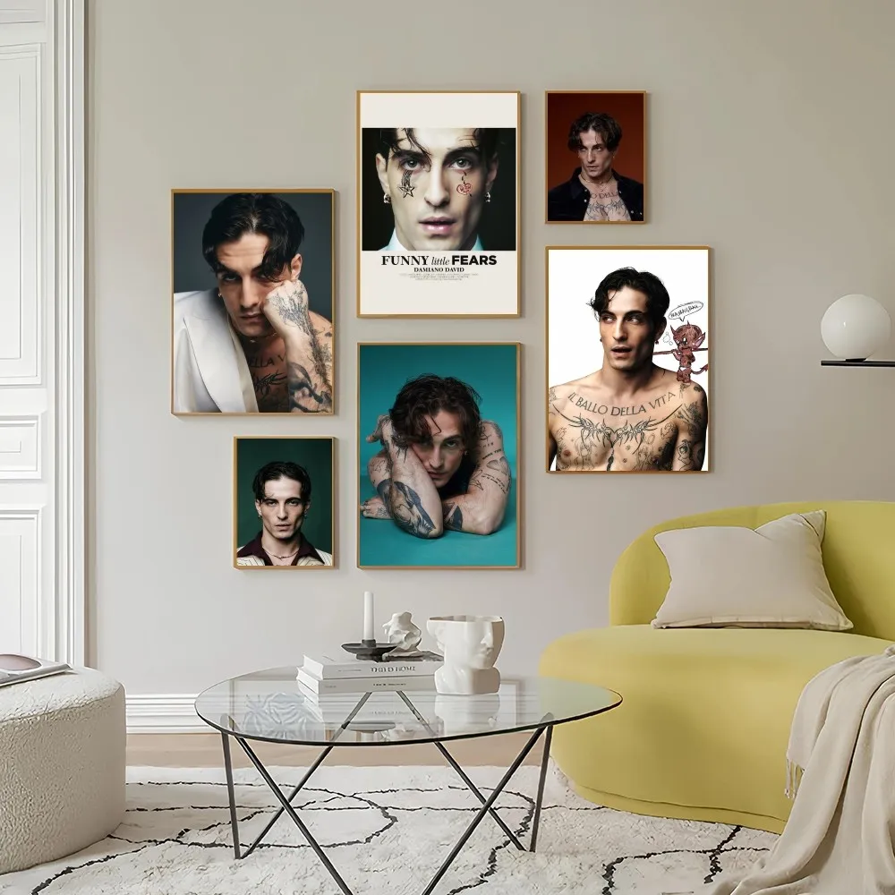 داميانو ديفيد روك المغني المشارك غرفة نوم غرفة المعيشة جدار المرآب ديكور غرفة ديكور هدايا المنزل #2