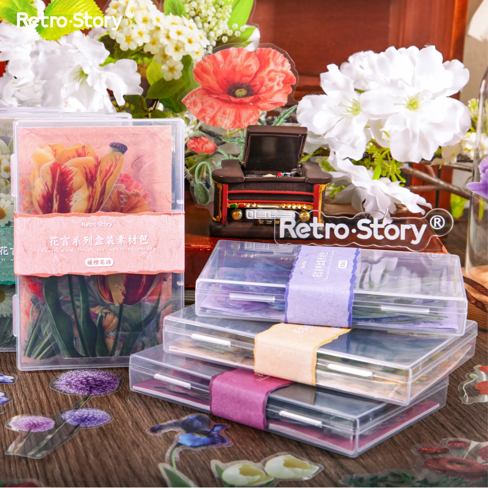 6PCS/LOT flowery words series series cute lovely retro decorative memo pad