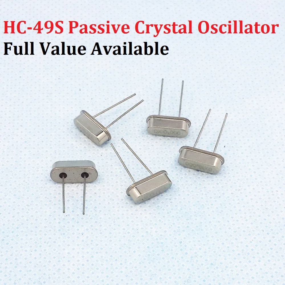 10PCS 4/4.096/4.433/4.9152/5/6/7.2/7.3728/8/8.192/10/10.245/11.0592mhz/12/13.56/14.7456/15.000/MHZ/M Pasywny oscylator kwarcowy