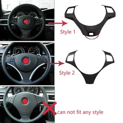 For BMW 3 Series M Sport 335i 325i E90 E91 E92 E93 2005-2011 Car Interior Steering Wheel Trim Cover Mouldings Decorate