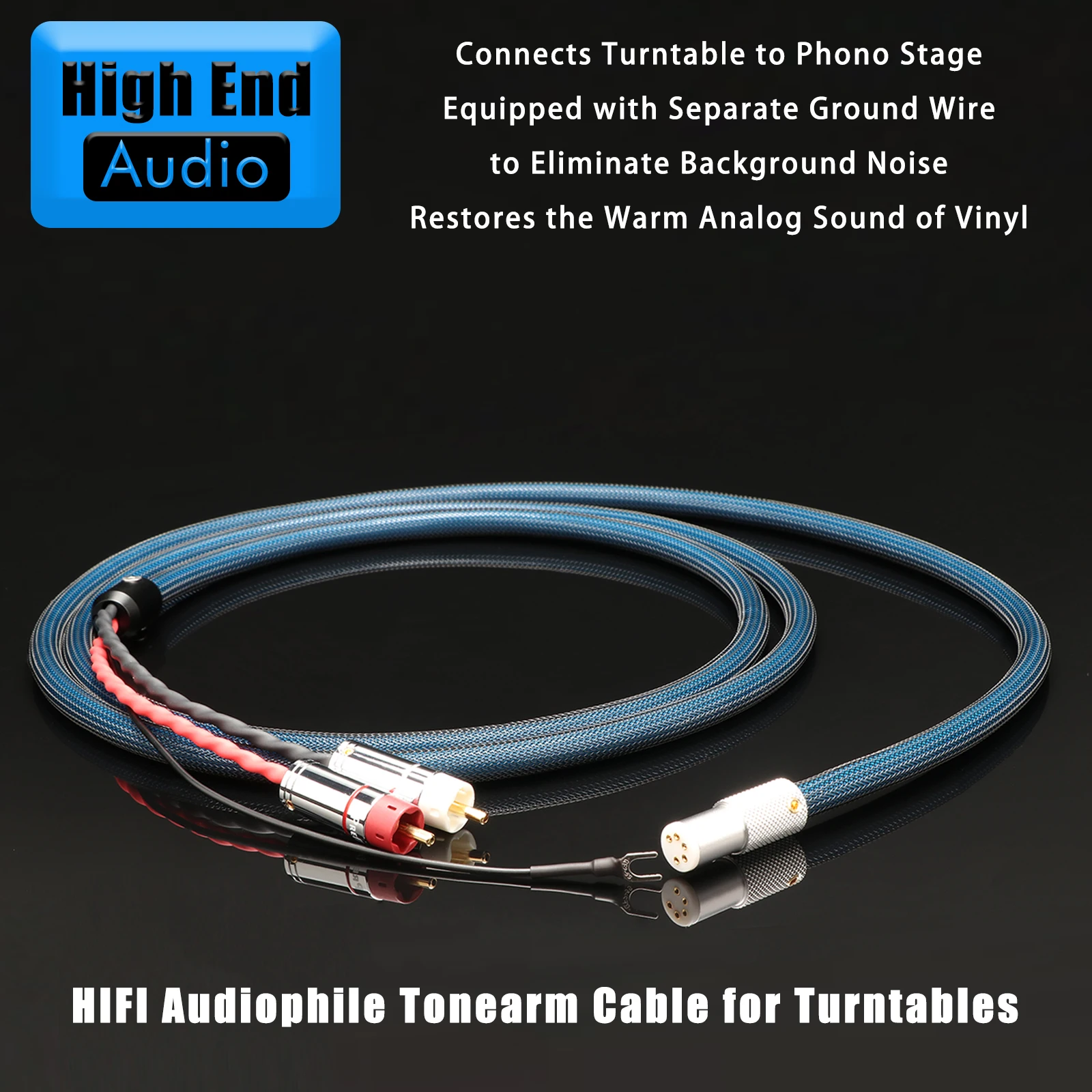 5 Pin DIN Female/Male to Dual RCA male Audio Cable Silver Plated OFC HiFi Adapter for Vintage Amplifier Turntable CD Tape Deck