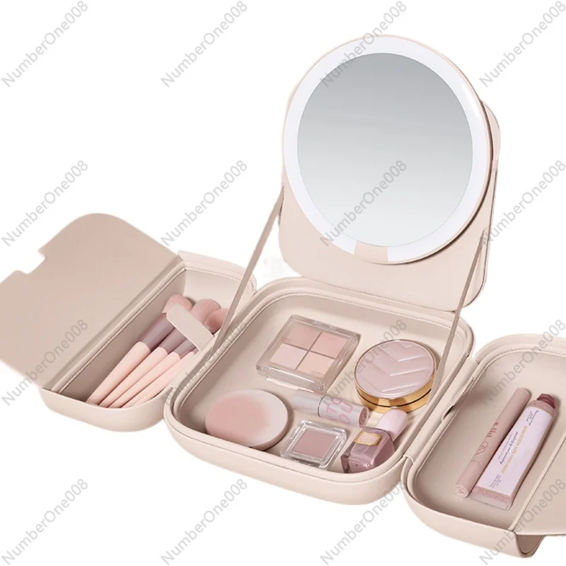 Bag LED with Light Mobile Makeup Handbag Mirror M1 Series Sunlight Mirror Women's Handheld Makeup Bag Makeup Mirror